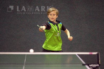 mladé stolní tenisty z DTJ Hradec Králové podporuje LAMARK